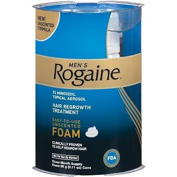 Set A Shopping Price Drop Alert For Rogaine for Men Hair Regrowth Treatment, Easy-to-Use Foam, 2.11 Ounce, (3 month supply)