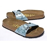 Birkenstock Madrid Silk Flowers Turquoise by Birkenstock