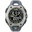 Timex 5G701 Solar Powered Ironman Triathlon 50 Lap Silver-Tone Dual Analog/Digital Sport Watch with Green Highlight
