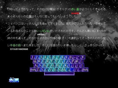 キーボードでつづる銀河鉄道の夜～全編朗読付き～