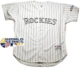 Colorado Rockies Home Pinstripe On-Field 2007 World Series Authentic Jersey