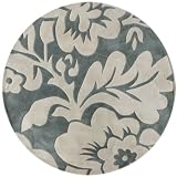 Modern Area Rug 6ft Round Slate Handmade Contemporary Modern Area Rug 6ft Round Slate Handmade Contemporary