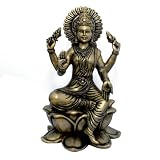 Hindu Goddess Lakshmi Sculptures Brass Figurines for Home Temple Mandir
