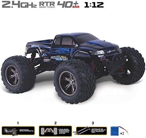 DoToy High speed Off-Road vehicle Remote RC cars 1:12 Electric Vehicle 2 pcs battery more play times