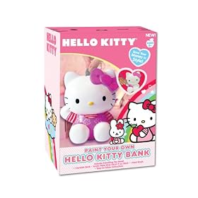 Hello Kitty Paint Your Own Bank: Toys &amp; Games
