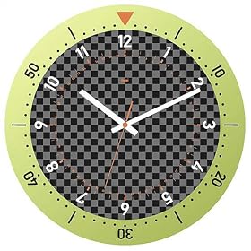 Bai Design BAI.925.SCB Speed Master Wall Clock in Chartreuse