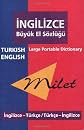Milet Large Portable Dictionary: Turkish-english / English-turkish