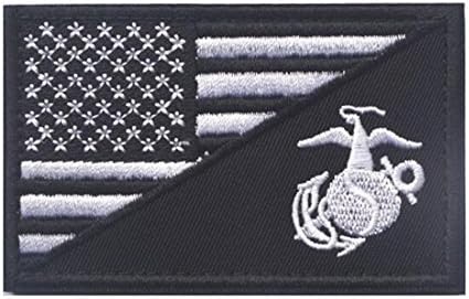 Tactical USA Flag Patch / Punisher Skull Military Morale Patch, DEVGRU Seal Team Six Golden Team Army patch (Style 3, 1PC)