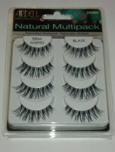 Ardell Fashion Lashes Black Demi Wispies (Pack of 4)