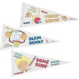 Color Your Own Sports Pennants - Crafts for Kids & Color Your Own