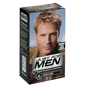 Just for Men Shampoo-In Hair Color, Sandy Blond 10, 1 application, (Case of 3)