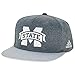 NCAA Men's Flat-Brim Snapback Cap (Grey)