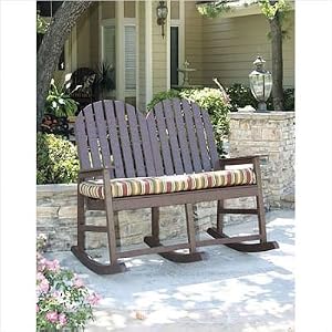 Double Alexandria Rocking Chair Finish: Black