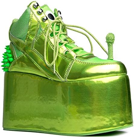 YRU QOZMO-HI ALIEN Holographic Flatform Sneaker