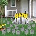 Birthday Yard Cards - Over The Hill Greetings w/Tombstones Yard Decoration