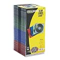 Fellowes 50-Pack Slim Jewel Cases- Colors Holds One CD/DVD And Booklet
