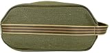 Baekgaard Tan Oilcloth cloth Travel Toiletry bag 10 by 5 inches