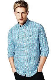 Blue Harbour Pure Cotton Over Grid Checked Shirt