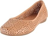 indigo by Clarks Women's Plush Bea Flat,Natural Leather,8 M US