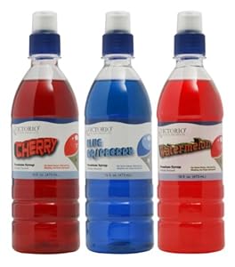 Victorio 3-flavor Pack Shaved Ice/snow Cone Syrups