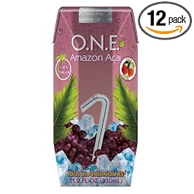 O.N.E. Amazon Acai Drink, 11.2-Ounce Aseptic Containers (Pack of 12)