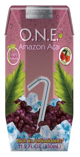 O.N.E. Amazon Acai Drink, 11.2-Ounce Aseptic Containers (Pack of 12)