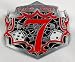 Lucky Seven Enamel Pewter Buckle