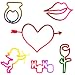 Buddy Bands - Love Symbols - 24 Pack, Tie Dye Colors (Compare to Silly Bandz, Goofy Bands, Zany Bands, Disney Bands, and Stretchy Shapes) Check Out All the Buddy Band Styles and Shapes!!
