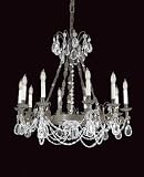 2-4415-10-175 Savoy House Lighting Bronze and Crystal Chandelier Light Baroque Period