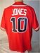 Chipper Jones Autographed/Hand Signed Atlanta Braves Red Baseball Jersey
