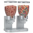 Double Dry Food Dispenser - Silver