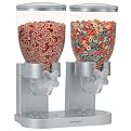 Double Dry Food Dispenser - Silver