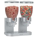 Double Dry Food Dispenser - Silver