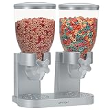 Double Dry Food Dispenser - Silver