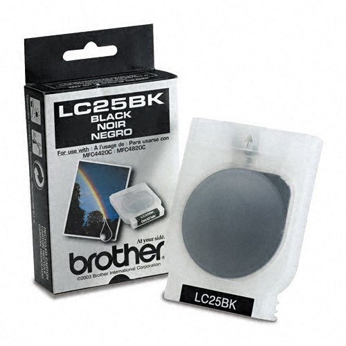 2 Pack Brother LC25BK Black OEM Genuine Inkjet/Ink Cartridge (480 Yield)