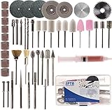 SPTA ロータリーツールアクセサリーセット付きボックス サンディング/グラインディングセット 為に 1/8"（3mm）シャンク Dremel (ドレメル）Proxxon ロータリーツール--サンディ
