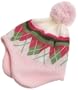 San Diego Hat Girls 2-6x Argyle Hat With Pom Pom Detail,Argyle,2-4 years