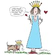 Just The Queen - White Nightshirt in a Bag