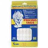 1000 Price Tags Stickers 12mm Barbell - Jewelry Display