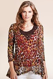 Per Una Animal Print Lace Tunic with Camisole