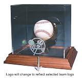 Washington Nationals MLB Baseball Display Case (Wood Base)