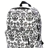 Paris Black White Damask Backpack