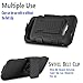 Star Armor Holster Cases Compatible for Galaxy Avant, Dual Layers Kickstand Phone Cover with and Locking Belt Clip (Black)