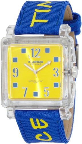 K&BROS Unisex 9415-2 Ice-Time Happy Squared Watch