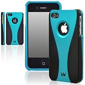 CaseCrown Exo Case (Turquoise/Black) for Apple iPhone 4 / 4S