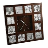 Deluxe Wooden Photo Frame Wall Clock - Photo Frame Clock