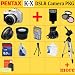 Pentax K-x Digital SLR Camera Kit (White), with 18-55mm Da Lens + Huge Accessories Package Including Wide Angle Macro Lens + 2x Telephoto + 3 Pc Filter KIT + 8gb Sdhc Memory Card + Aa Batteries with Charger + Carrying Case + Tripod & Much More !!