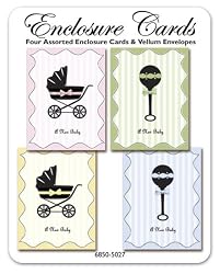 Just for Baby - Set of Four Gift Cards and Vellum Envelopes