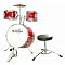 Schoenhut Toy Drum Set- Red/ White