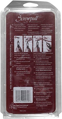 Screwpull S1015-31 Table Corkscrew, Black, Set of 2